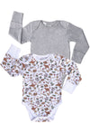 100% Organic Cotton | Long Sleeve Baby Bodysuit