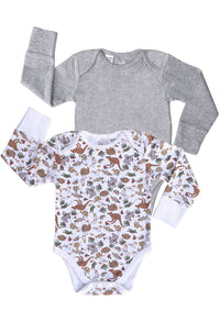 100% Organic Cotton | Long Sleeve Baby Bodysuit