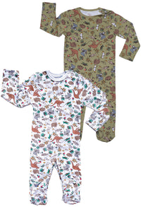 100% Organic Cotton Unisex Babysuit | 2 Pack | SAVE $20