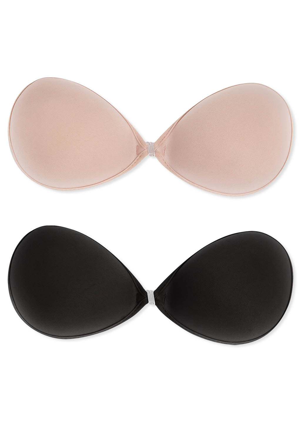 2-pack cotton strapless bras - White - Ladies