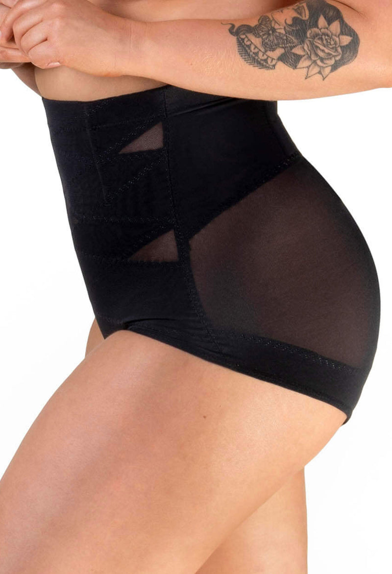 High Waist Power Mesh Tummy Control Brief