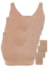 3 Pack Venus Pure Wire Free Pregnancy Bra + Band Extender Set