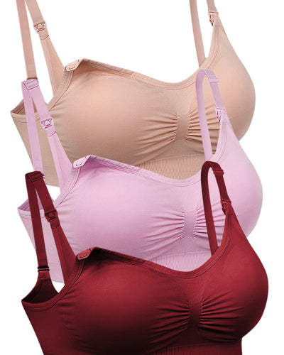 Bamboo Wire Free Maternity & Nursing Bra - 3 Pack