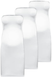 Maternity Strapless Knee Length Slip Dress - 3 Pack