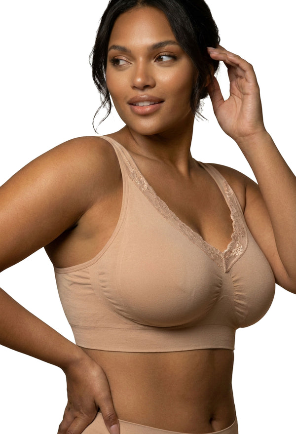 Lace Minimiser Wire Free Bra - Travel Bra