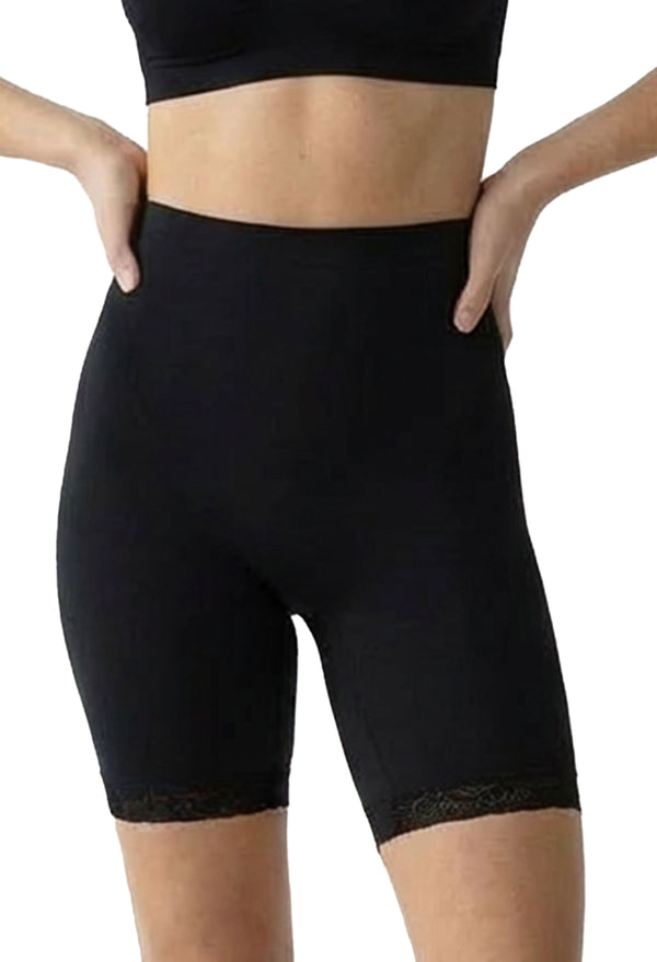 Cotton Rich Long Shorts I High Rise - 3 Pack