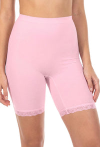 Cotton Rich Long Shorts I High Rise - 3 Pack