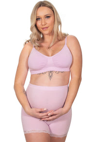 Maternity Anti Chafing High Rise Petite Cotton Rich Shorts - 3 Pack
