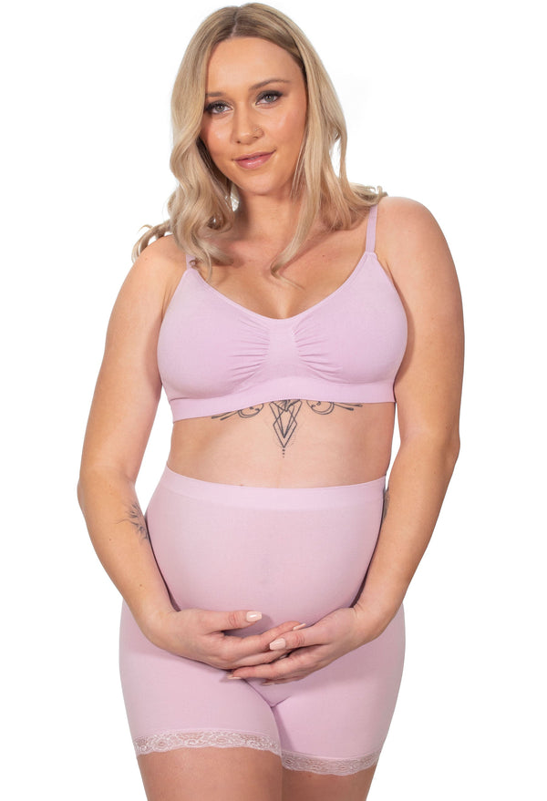 Maternity Anti Chafing High Rise Petite Cotton Rich Shorts - 3 Pack
