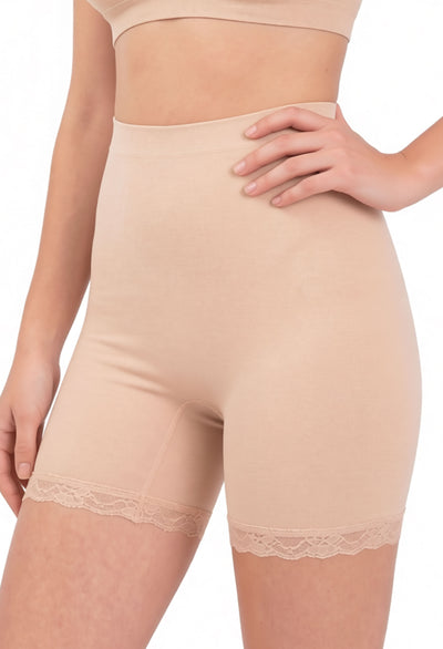Cotton Rich Shorts I High Rise - 3 Pack