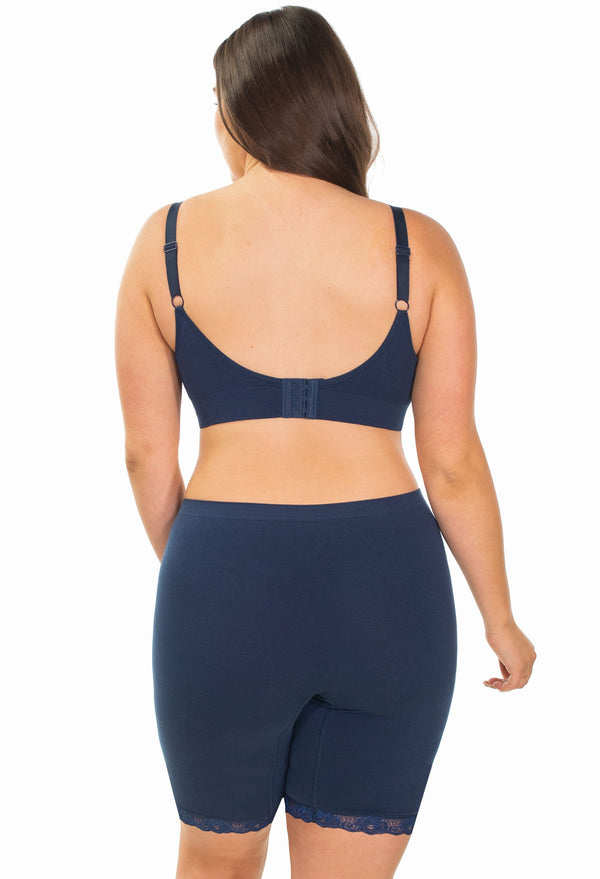 Anti Chafing Lace Midi Cotton Shorts - Seconds Sale