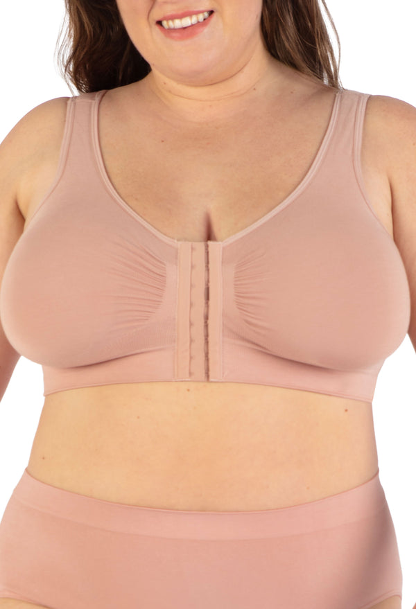Padded Front Closure Bra for Seniors