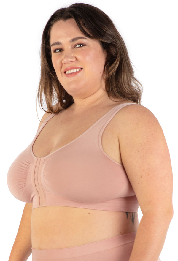 Padded Front Close Bra - Wirefree Support
