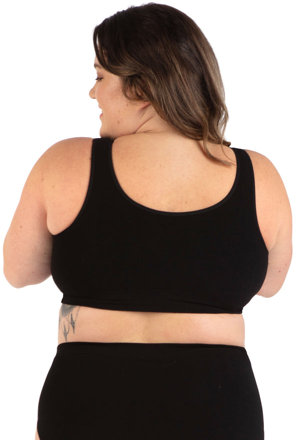 Padded Front Close Bra - Wirefree Support