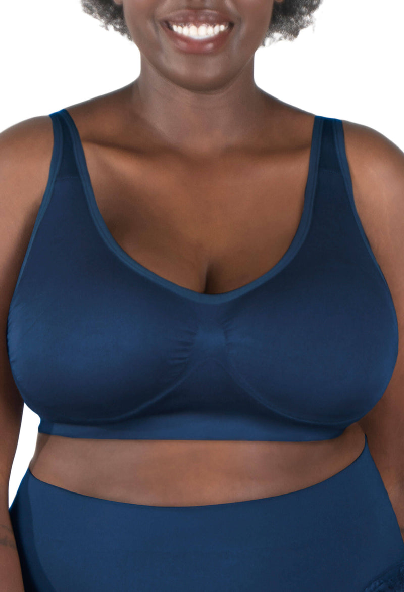 Minimiser Wire Free Bra | Pacific Blue