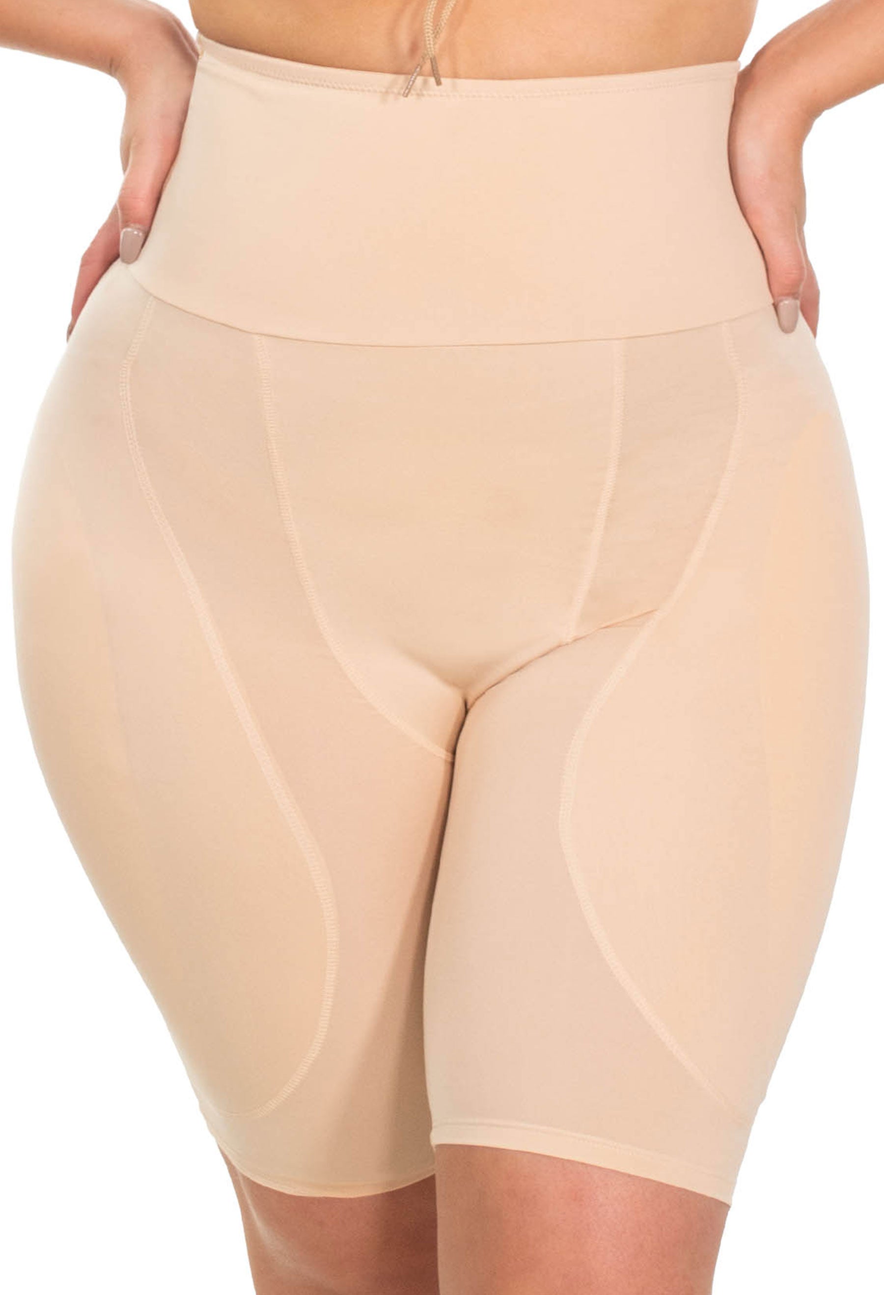 Hourglass Body Shorts With Seamless Butt Shaper, Hip Enhancer, And