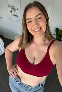 Wire-free bamboo maternity bra for everyday comfort