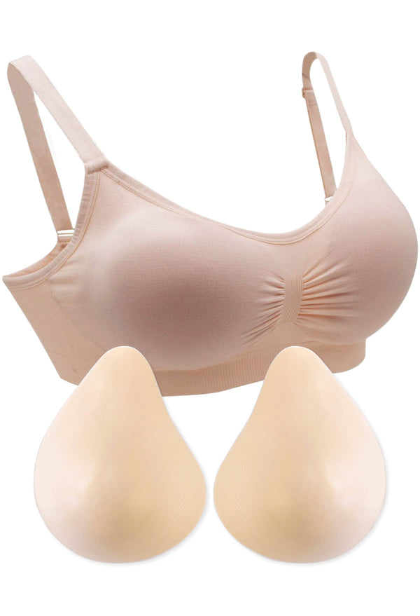 Bamboo Padded Wire Free Bra & Prosthesis Set