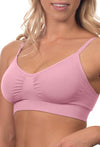 Pink Bamboo Bra + High Cut Set With FREE Nipple Covers