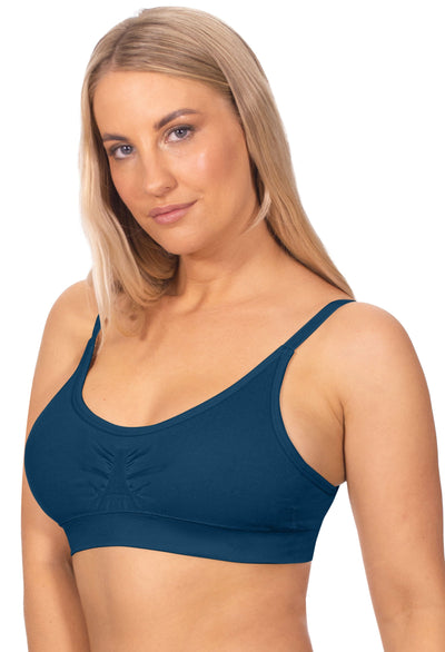 Wire Free Padded T-Shirt Bra | Pacific Blue