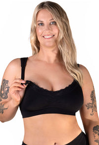 Cushion Padded Strap Nursing Bra & 100% Organic Cotton Babysuit | 2 Pack | SAVE $10