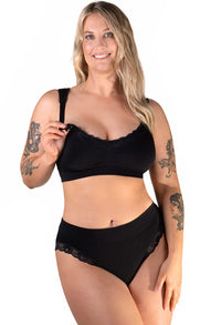 Cushion Padded Strap Nursing Bra & 100% Organic Cotton Babysuit | 2 Pack | SAVE $10