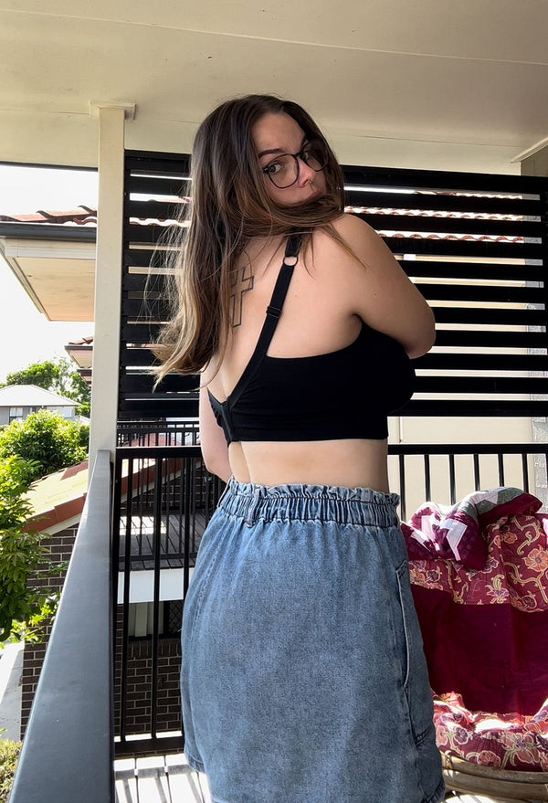 Cushion Padded Strap Wire Free Maternity and Nursing Bra + Bra Extender Set