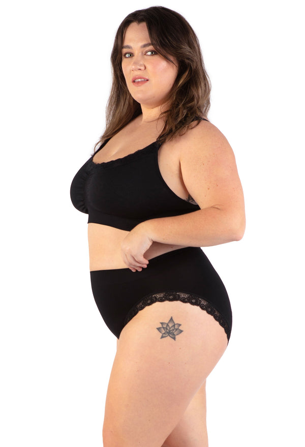 Cushion ﻿Padded Strap Wire Free Maternity & Nursing Bra﻿ - 3 Pack