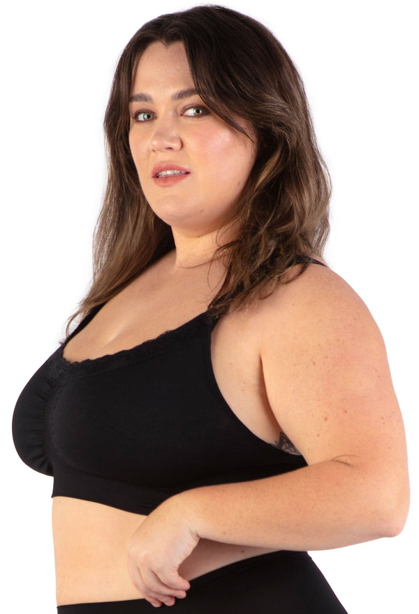 Cushion ﻿Padded Strap Wire Free Maternity & Nursing Bra﻿ - 3 Pack