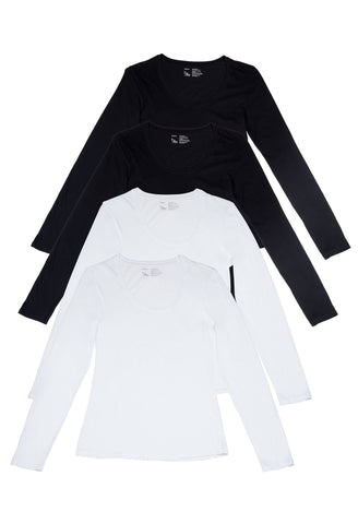 Bamboo Long Sleeve Top - 3 Pack
