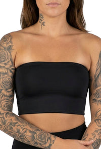 High compression chest binder designed for a flat chest appearance with breathable all-day comfort support