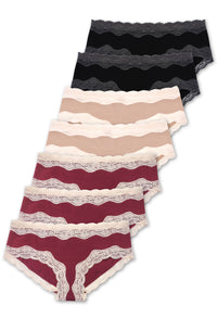 Cotton Rich Low Rise Hipster Brief 7 Pack