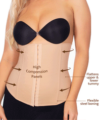 Flexi-Stretch Corset With 4 Steel Bones - Seconds Sale