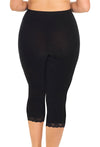 Anti Chafing High Rise 3/4 Cotton Leggings - 3 Pack