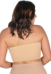 Strapless Support Bandeau with Rib Band - 3 Pack