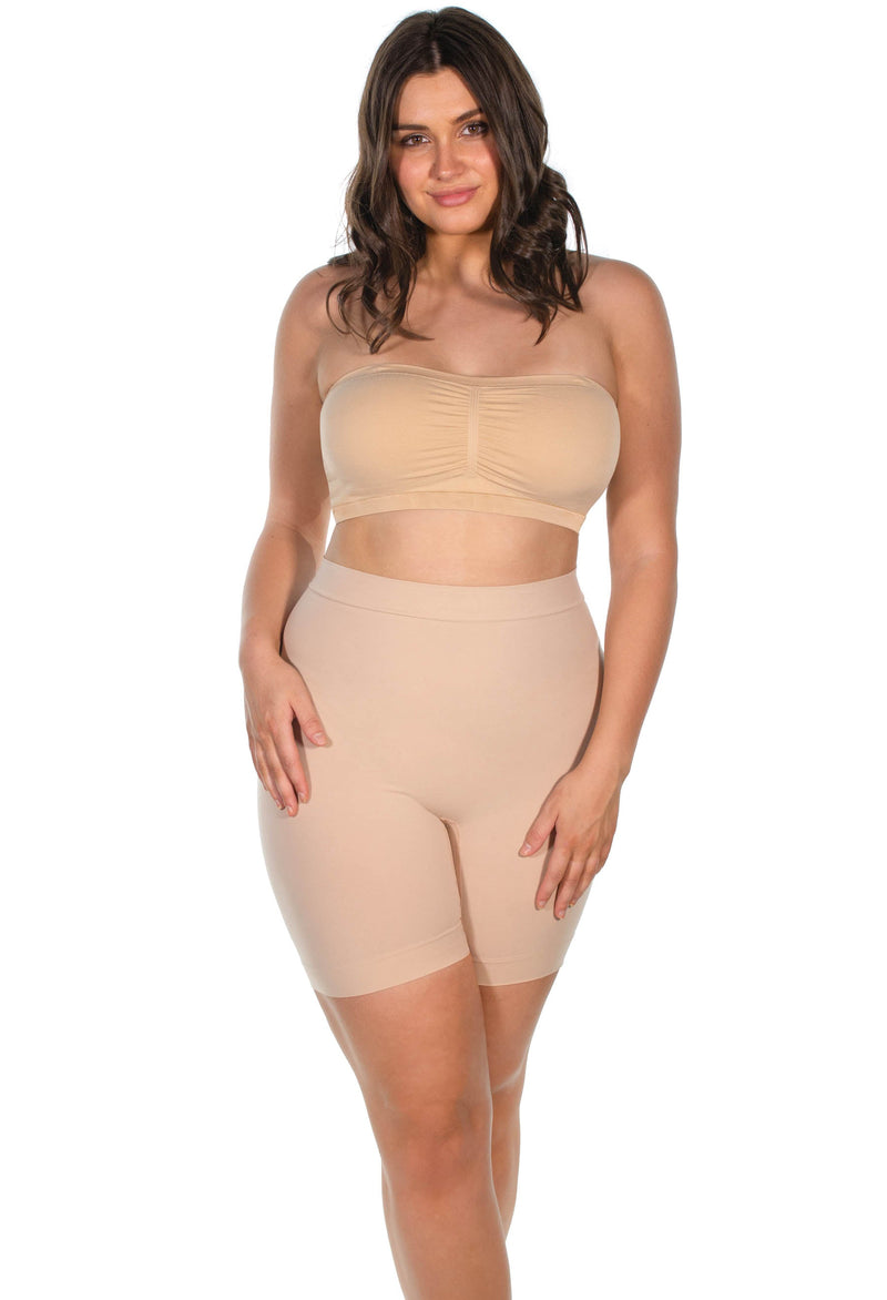 Strapless Support Bandeau with Rib Band