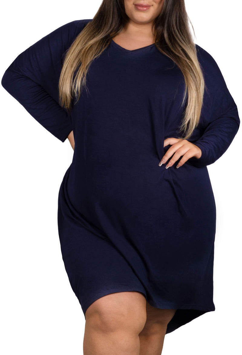 Bamboo Long Sleeve Tunic Dress