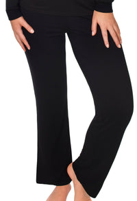 Bamboo Long Sleeve Top and Flare Pants Pyjama Set
