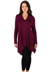 Bamboo V Neck Tunic Top - 2 Pack