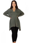 Bamboo V Neck Tunic Top - 2 Pack
