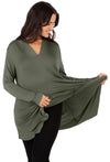 Bamboo V Neck Tunic Top - 2 Pack