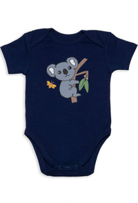 100% Organic Cotton Short Sleeve Baby Bodysuit