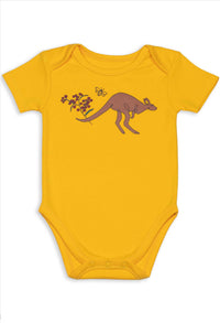 100% Organic Cotton Short Sleeve Baby Bodysuit
