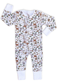 100% Organic Cotton 2-Way Zip Babysuit | 2 Pack | SAVE $20