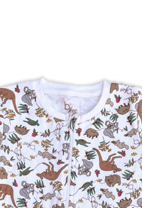 100% Organic Cotton 2-Way Zip Babysuit | 2 Pack | SAVE $20