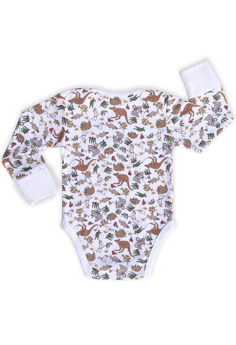 100% Organic Cotton | Long Sleeve Baby Bodysuit