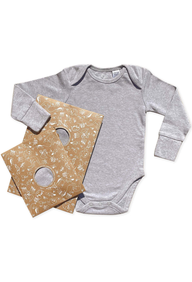 Long Sleeve Baby Bodysuit - 100% Organic Cotton