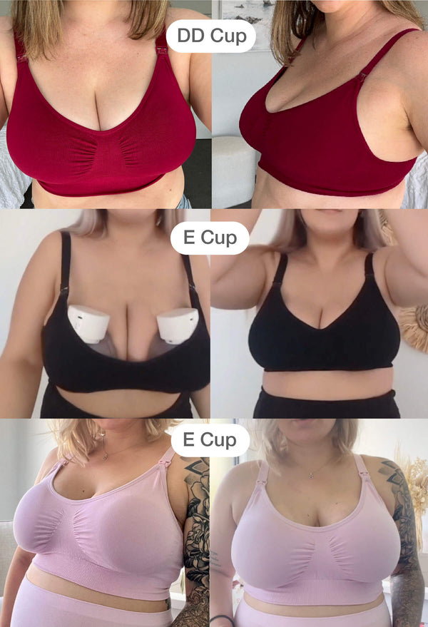 Bamboo Wire Free Maternity & Nursing Bra - Neutrals 3 Pack