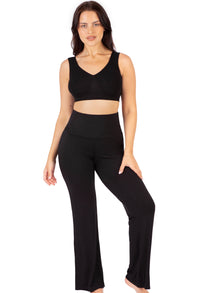 Bamboo Long Sleeve Top and Flare Pants Pyjama Set