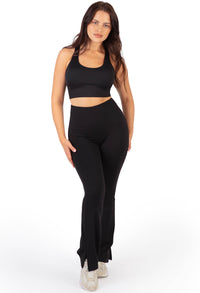 Push Up Sports Bra - Longline With Mesh Racer Back - 2 Pack